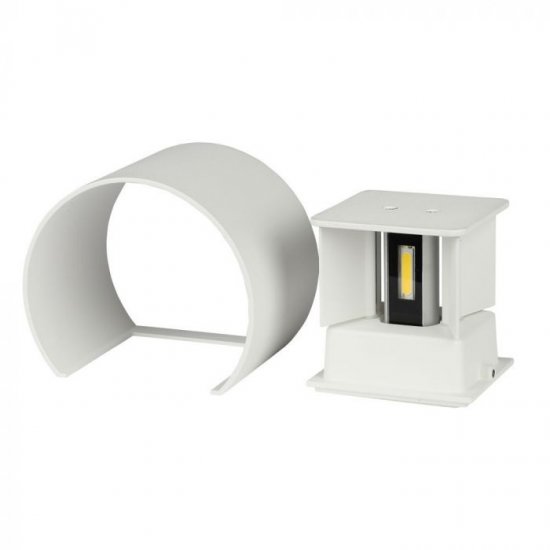 6W Аплик Bridglux Chip Бяло Тяло Кръг IP65 3000K