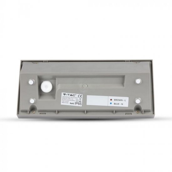 LED фасадно тяло ъглово VT-8054 12W 6400K 600Lm IP65 сиво