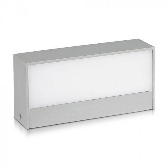 LED фасадно тяло VT-8056 9W 3000K 400Lm IP65 сиво