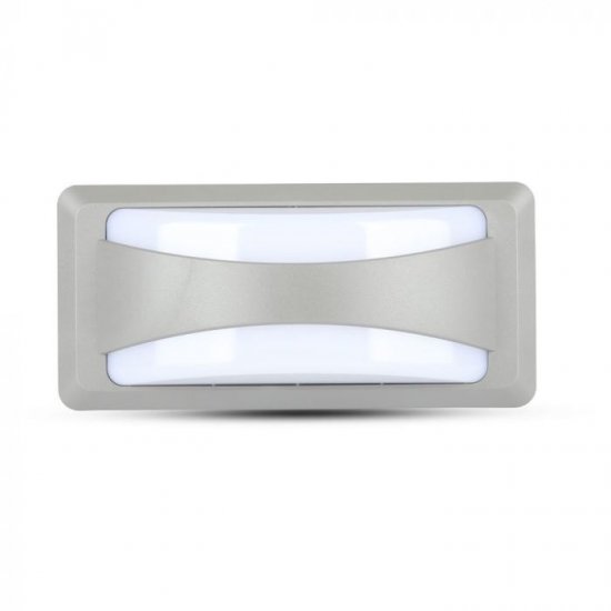 LED фасадно тяло VT-8058 12W 6400K 500Lm IP65 сиво