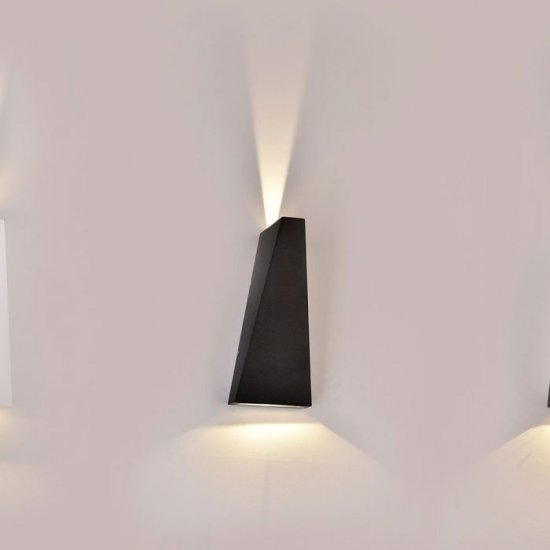 LED фасадно тяло VT-826 6W 3000K 660Lm IP65 черна