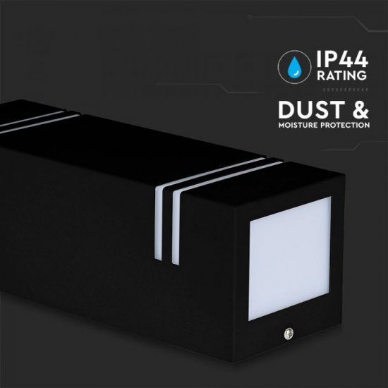Фасадно тяло VT-7662 2хGU10 max 2х35W IP44 черно