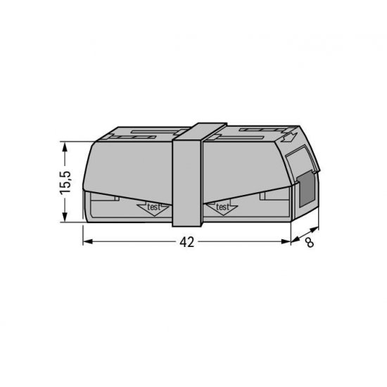 Клема сервизен контектор 2.5mm² WAGO
