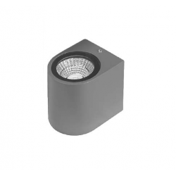 LED фасадно тяло Pozitano R едностранно 3W 3000K 300Lm IP44 сиво
