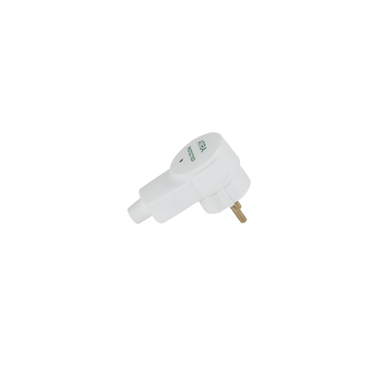Щепсел със защита 16А IP20 бял